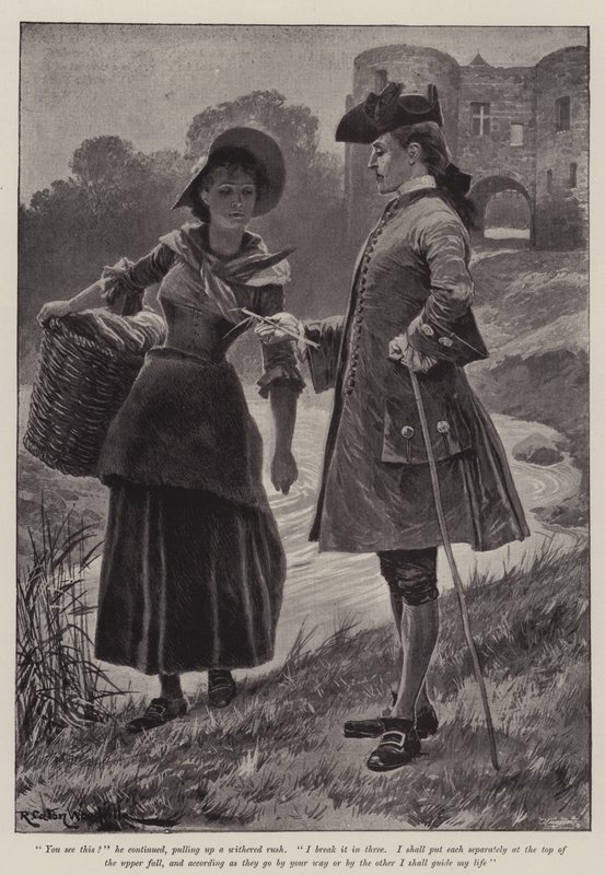 Illustration til The Great North Road af Robert Louis Stevenson af Richard Caton Woodville junior