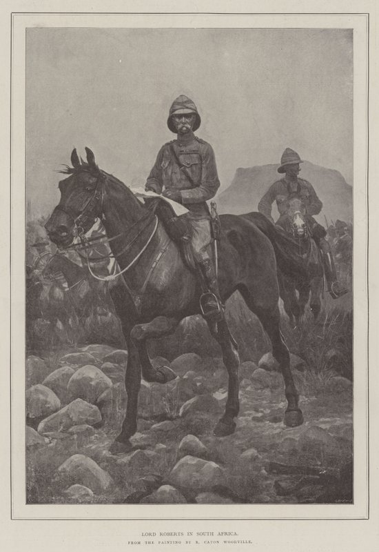 Lord Roberts i Sydafrika af Richard Caton Woodville junior