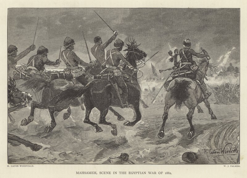 Mahsameh, scene i den egyptiske krig i 1882 af Richard Caton Woodville junior