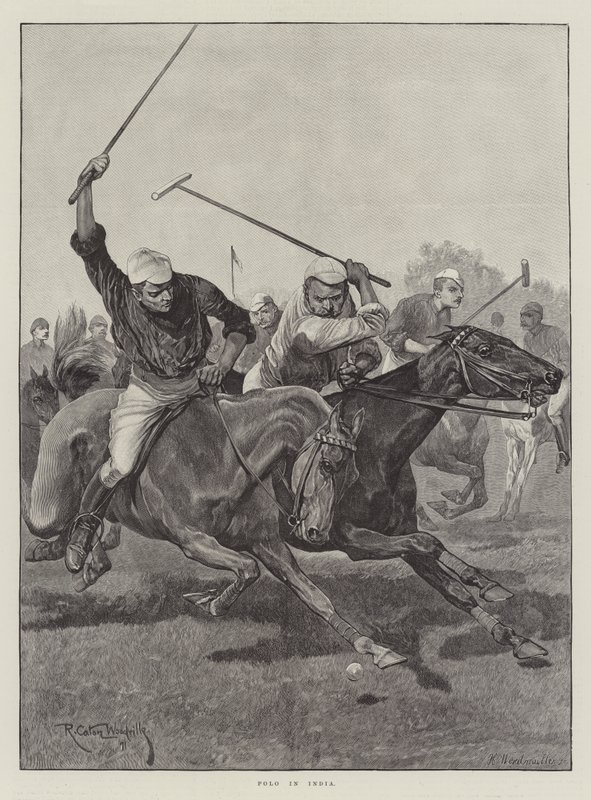 Polo i Indien af Richard Caton Woodville junior