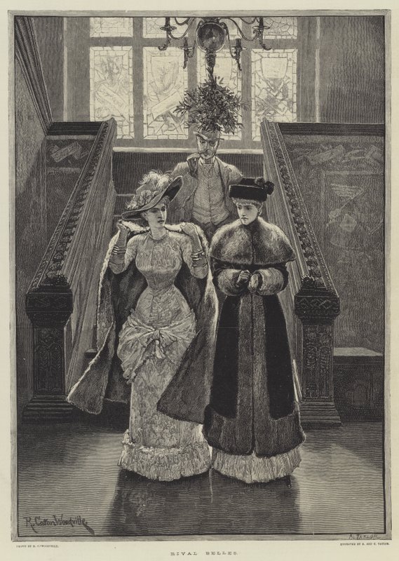 Rivaliserende Belles af Richard Caton Woodville junior
