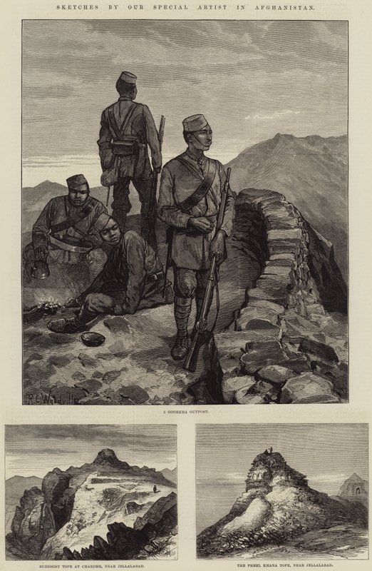 Skitser af vores særlige kunstner i Afghanistan af Richard Caton Woodville junior