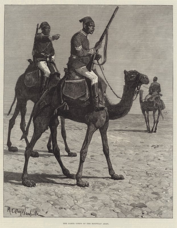 Den egyptiske hærs kamelkorps af Richard Caton Woodville junior