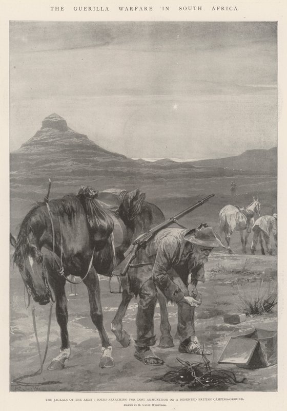 Guerillakrigsførelsen i Sydafrika af Richard Caton Woodville junior
