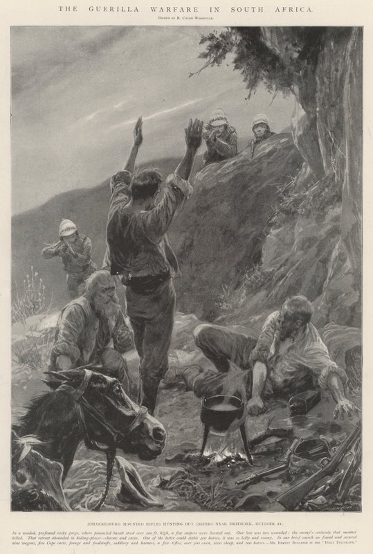 Guerillakrigsførelsen i Sydafrika af Richard Caton Woodville junior