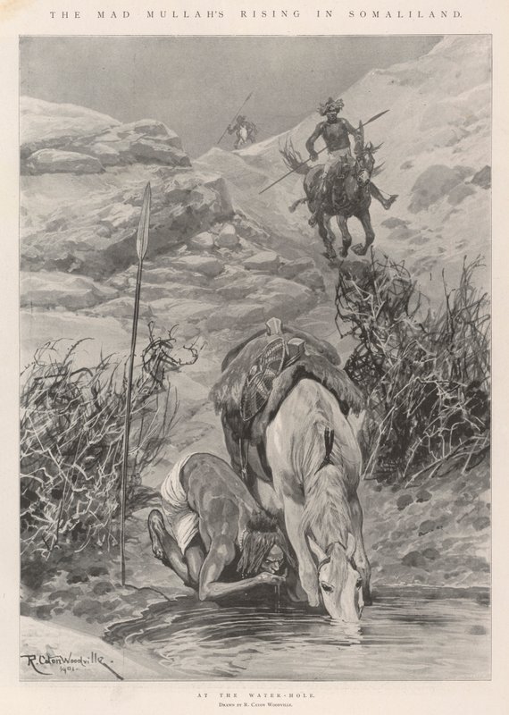Den gale mullah rejser sig i Somaliland af Richard Caton Woodville junior