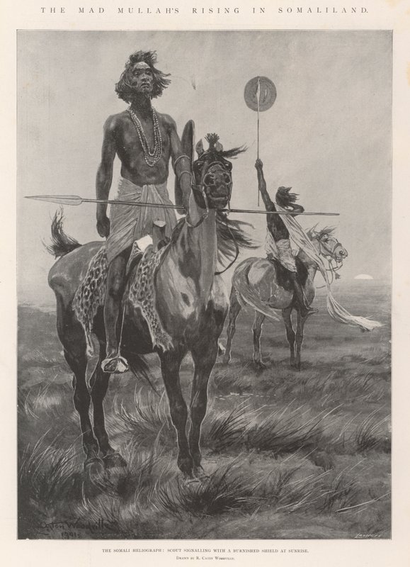 Den gale mullahs fremmarch i Somaliland af Richard Caton Woodville junior