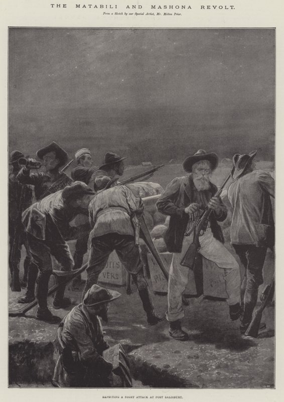 Matabili- og Mashona-oprøret af Richard Caton Woodville junior
