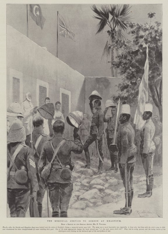 Mindehøjtideligheden for Gordon i Khartoum af Richard Caton Woodville junior