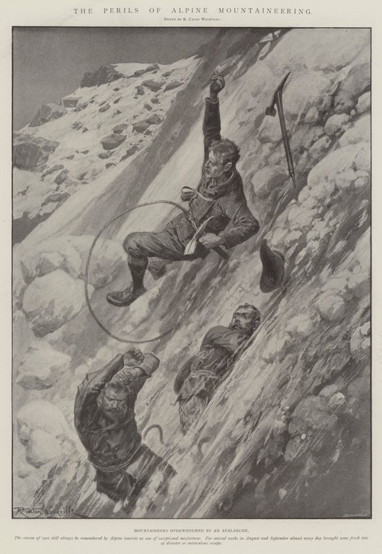 Farerne ved alpin bjergbestigning af Richard Caton Woodville junior