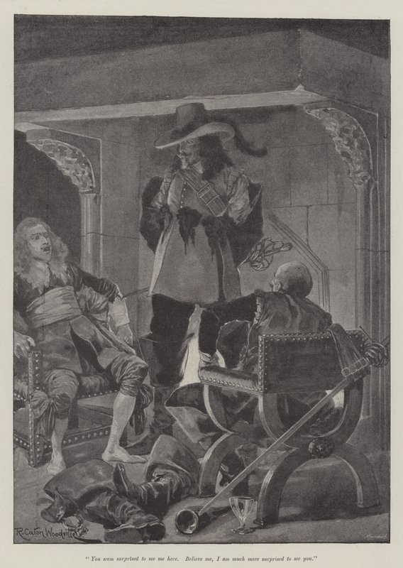 Under den røde kappe, af Stanley J Weyman af Richard Caton Woodville junior