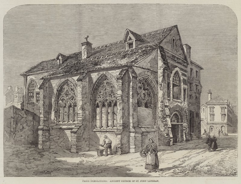 Paris nedrivninger, den gamle kirke St John Lateran af Richard Principal Leitch