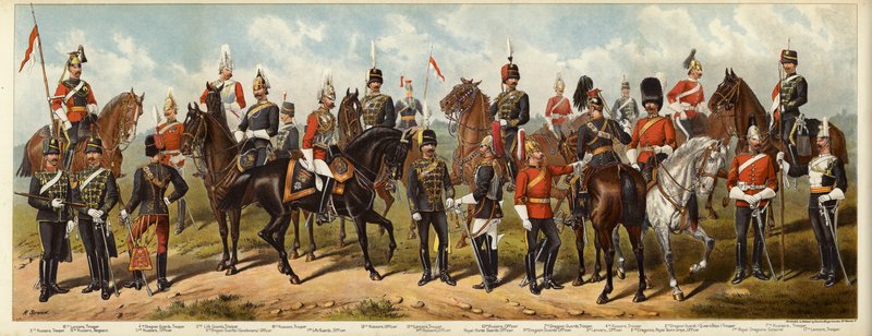 Vores britiske kavaleri, 1890 af Richard Simkin