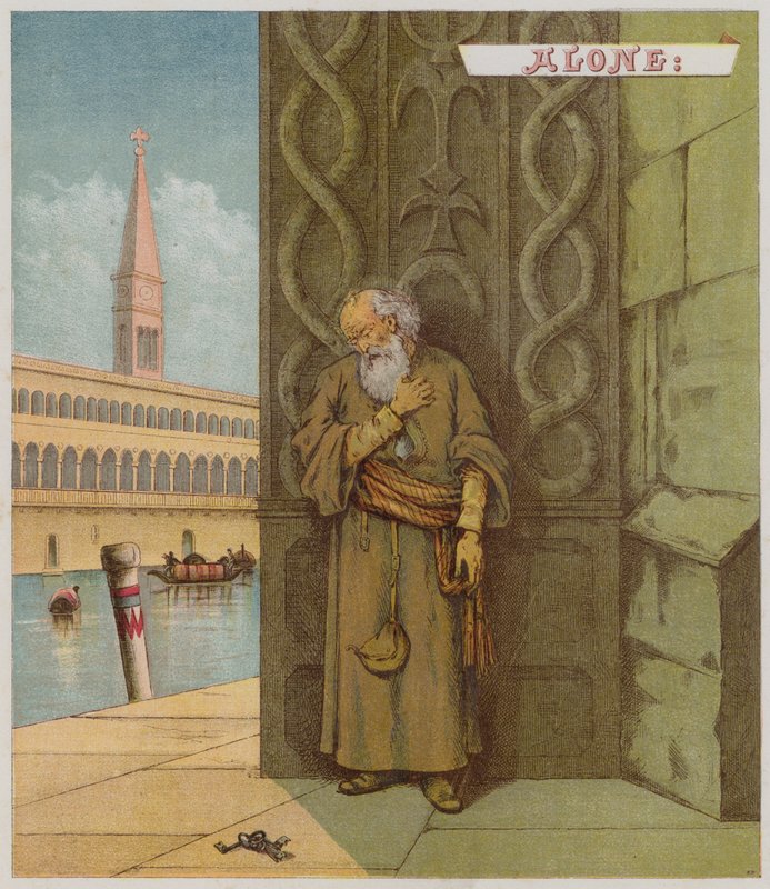 Illustration til The Merchant Of Venice (chromolitho) af Richard Andre