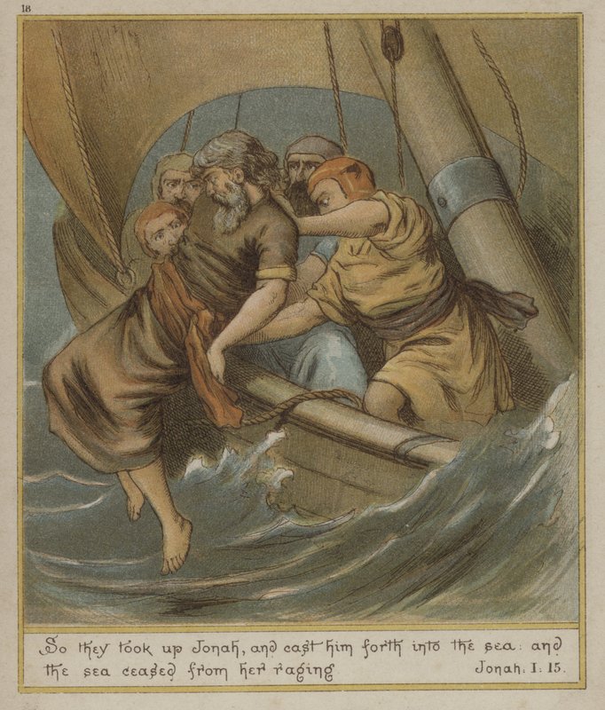 Så tog de Jonas op og kastede ham ud i havet af Richard Andre