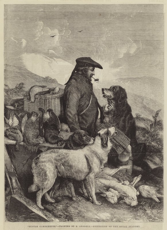 Scotch Gamekeeper af Richard Ansdell