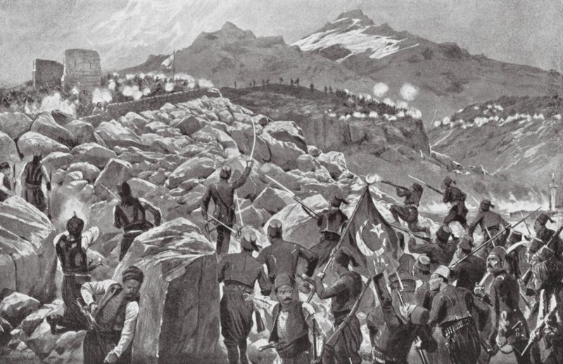 Det kretensiske oprør mod tyrkerne af Richard Caton II (after) Woodville