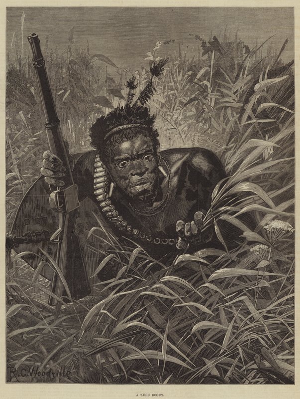 En Zulu-spejder af Richard Caton Woodville junior