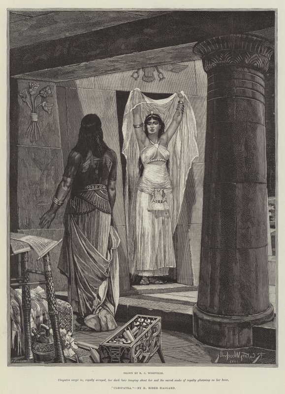 Cleopatra, af H Rider Haggard af Richard Caton Woodville junior