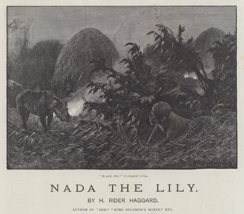 Nada the Lily, af H Rider Haggard af Richard Caton Woodville junior