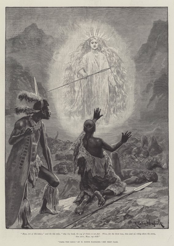 Nada the Lily, af H Rider Haggard af Richard Caton Woodville junior
