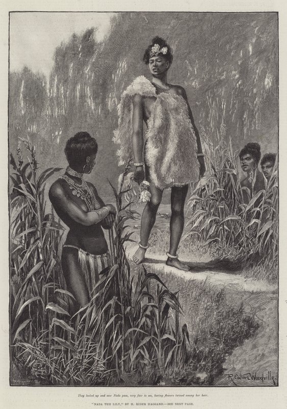 Liljen Nada, af H Rider Haggard af Richard Caton Woodville junior