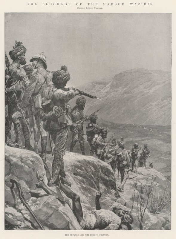 Blokaden af Mahsud Waziris af Richard Caton Woodville junior