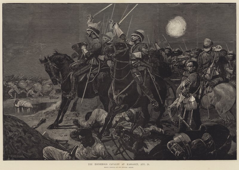 Husarkavaleriet ved Kassassin, 28. august af Richard Caton Woodville junior