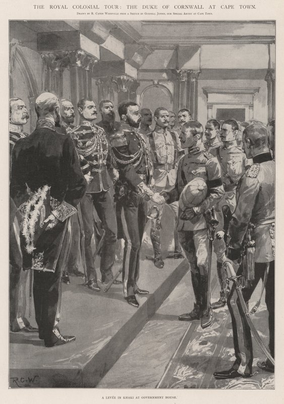 Royal Colonial Tour, hertugen af Cornwall i Cape Town af Richard Caton Woodville junior