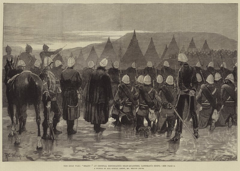 Zulu-krigen, klar! ved General Newdigates Hovedkvarter, Landman
