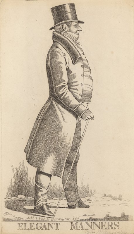 Charles Manners Sutton; 1. Viscount Canterbury; Elegant manerer af Richard Dighton