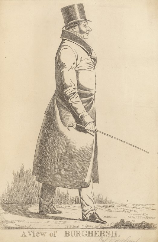 John Fane, 11. jarl af Westmorland; Udsigt over Burghersh af Richard Dighton