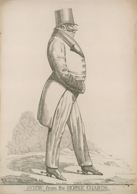 Sir Robert Bolton; Udsigt fra hestevagten af Richard Dighton