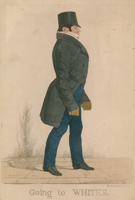 William Arden, 2. baron Alvanley; På vej til de hvide af Richard Dighton
