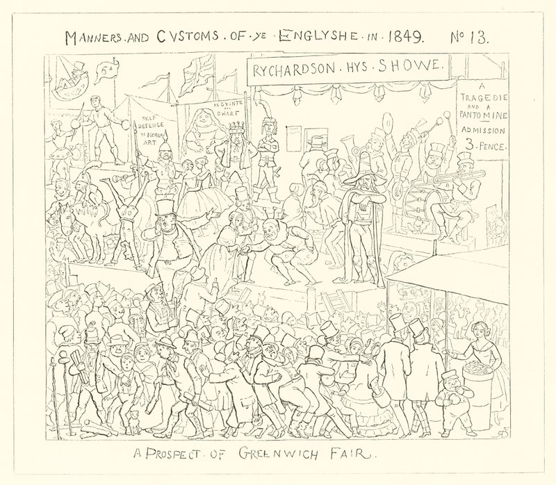 1849, Udsigt til Greenwich Fair af Richard Doyle
