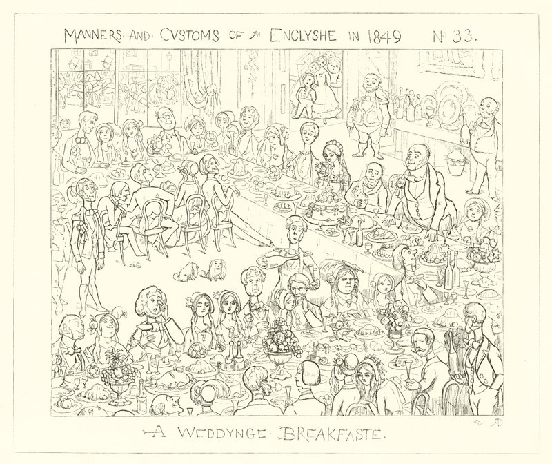 1849, Et bryllup til morgenmad af Richard Doyle