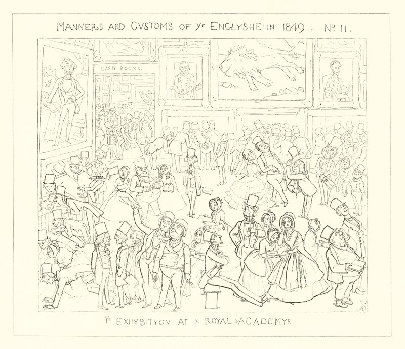 1849, En udstilling på Det Kongelige Akademi af Richard Doyle
