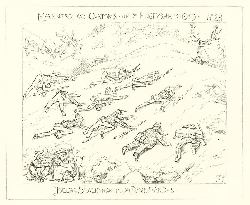 1849, Hjortejagt i højlandet af Richard Doyle
