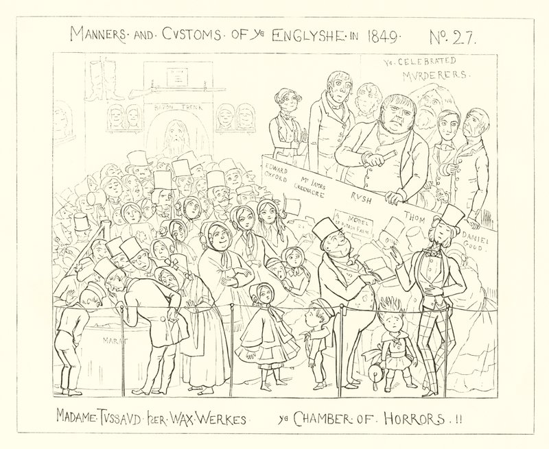 1849, Madame Tussauds vokseværk, Rædslernes kammer af Richard Doyle