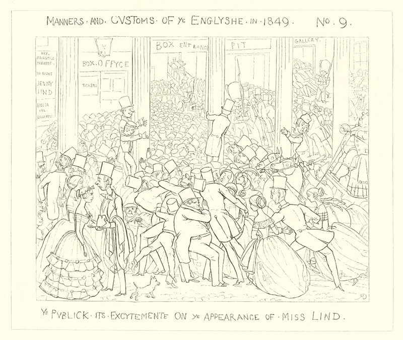 1849, Offentligheden om sin begejstring over frøken Lind