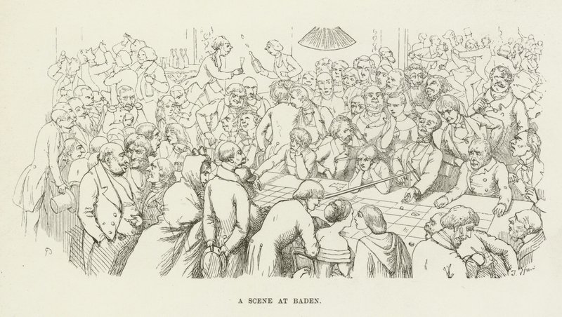 En scene i Baden af Richard Doyle