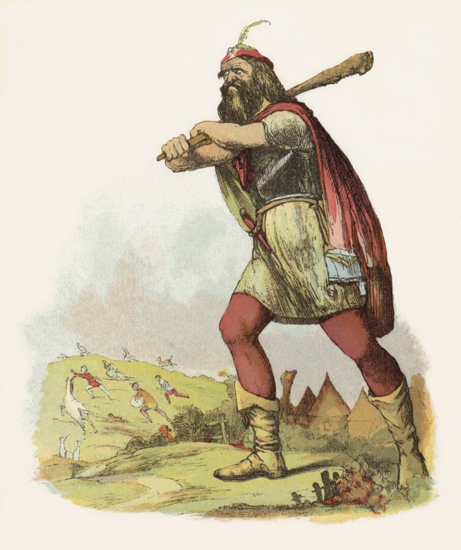 Illustration til Jack the Giant Killer (Color Litho) af Richard Doyle