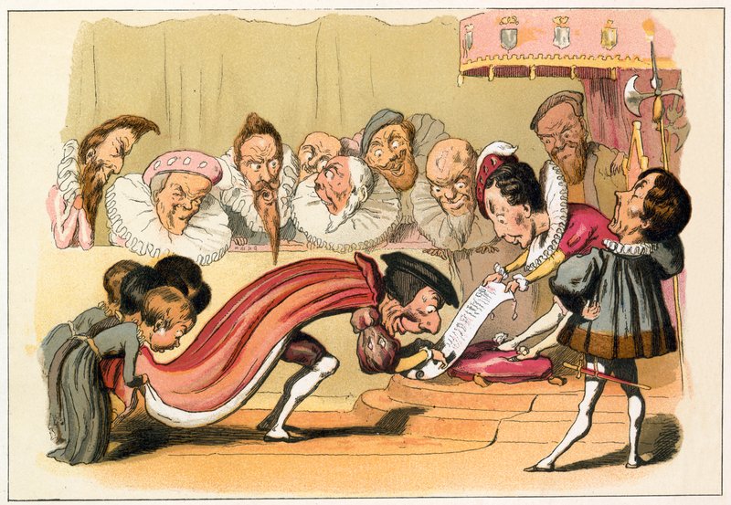 Kong Edward VI giver et charter af Richard Doyle