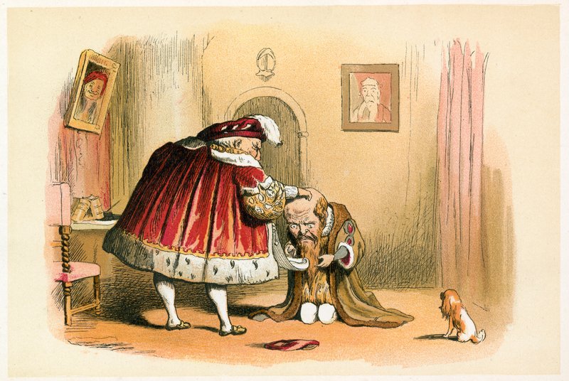 Kong Henrik VIII og et parlamentsmedlem af Richard Doyle