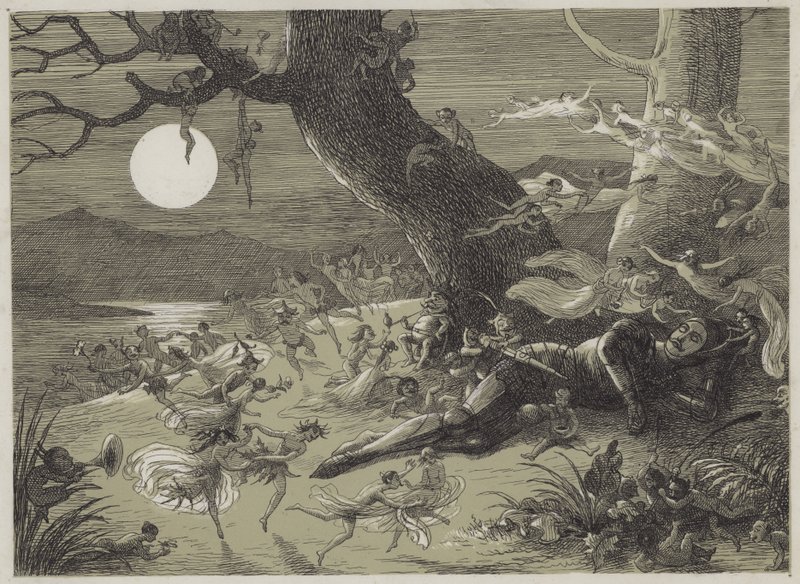 Midsummer Knights Dream (akvatint) af Richard Doyle