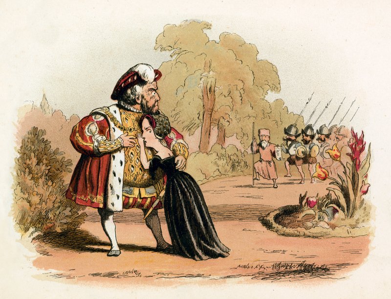 Snæver flugt for dronning Katharine Parr af Richard Doyle