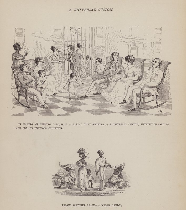Side fra The American Tour of Mrs Brown, Jones and Robinson (gravering) af Richard Doyle