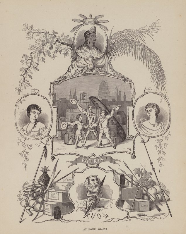 Side fra The American Tour of Mrs Brown, Jones and Robinson (gravering) af Richard Doyle
