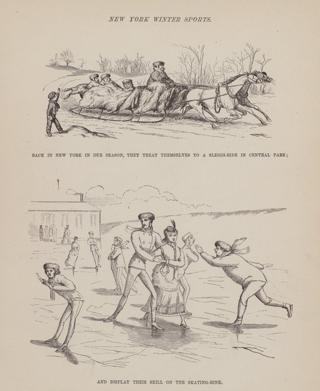 Side fra The American Tour of Mrs Brown, Jones and Robinson (gravering) af Richard Doyle