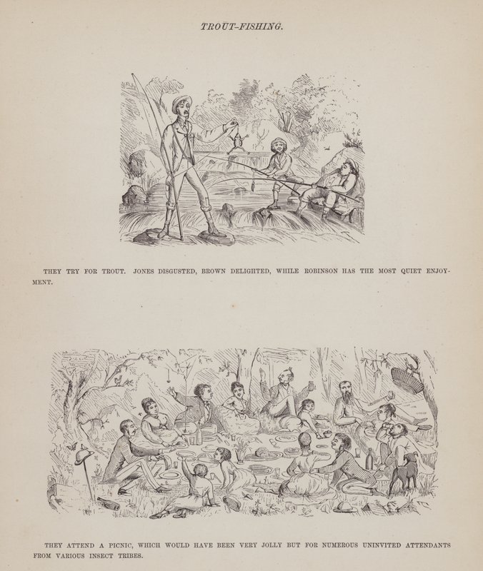 Side fra The American Tour of Mrs Brown, Jones and Robinson (gravering) af Richard Doyle